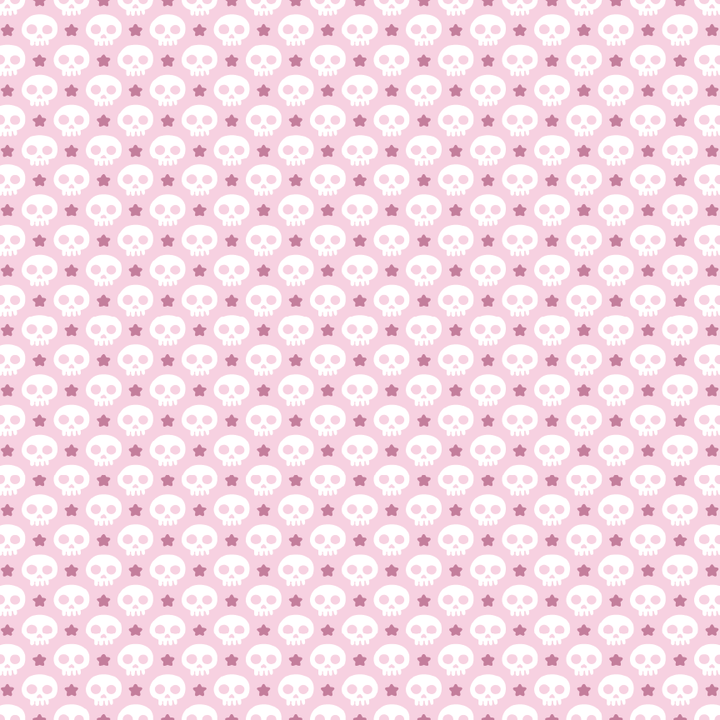 Cute Pink Skulls Pattern Acrylic Sheets - CMB Pattern Acrylic