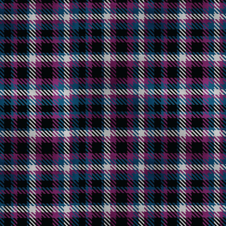 Dark Flannel Plaid Purple & Blue Pattern Acrylic Sheet - CMB Pattern Acrylic