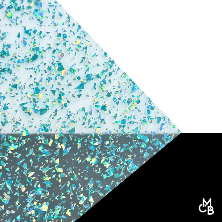 Flake Glitter Cast Acrylic Sheets | 1/8" | 20" X 40" - 