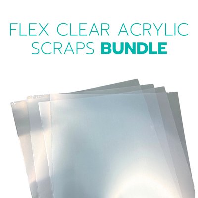 Flex Clear Acrylic Sheet Scrap Bundle - Acrylic Sheets