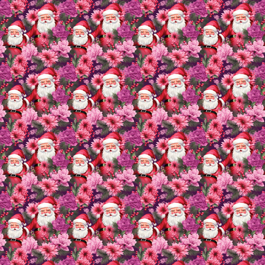 Floral Hidden Santa Pattern Acrylic Sheets - CMB Pattern Acrylic