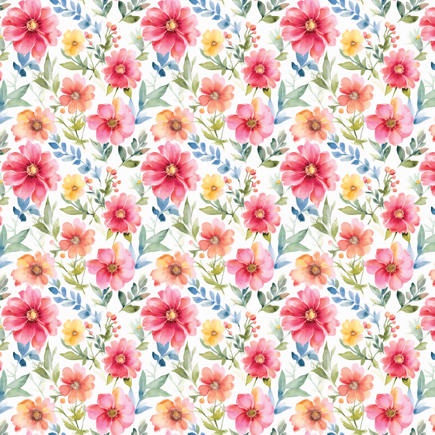 Floral Watercolor Pattern Acrylic Sheets - CMB Pattern Acrylic