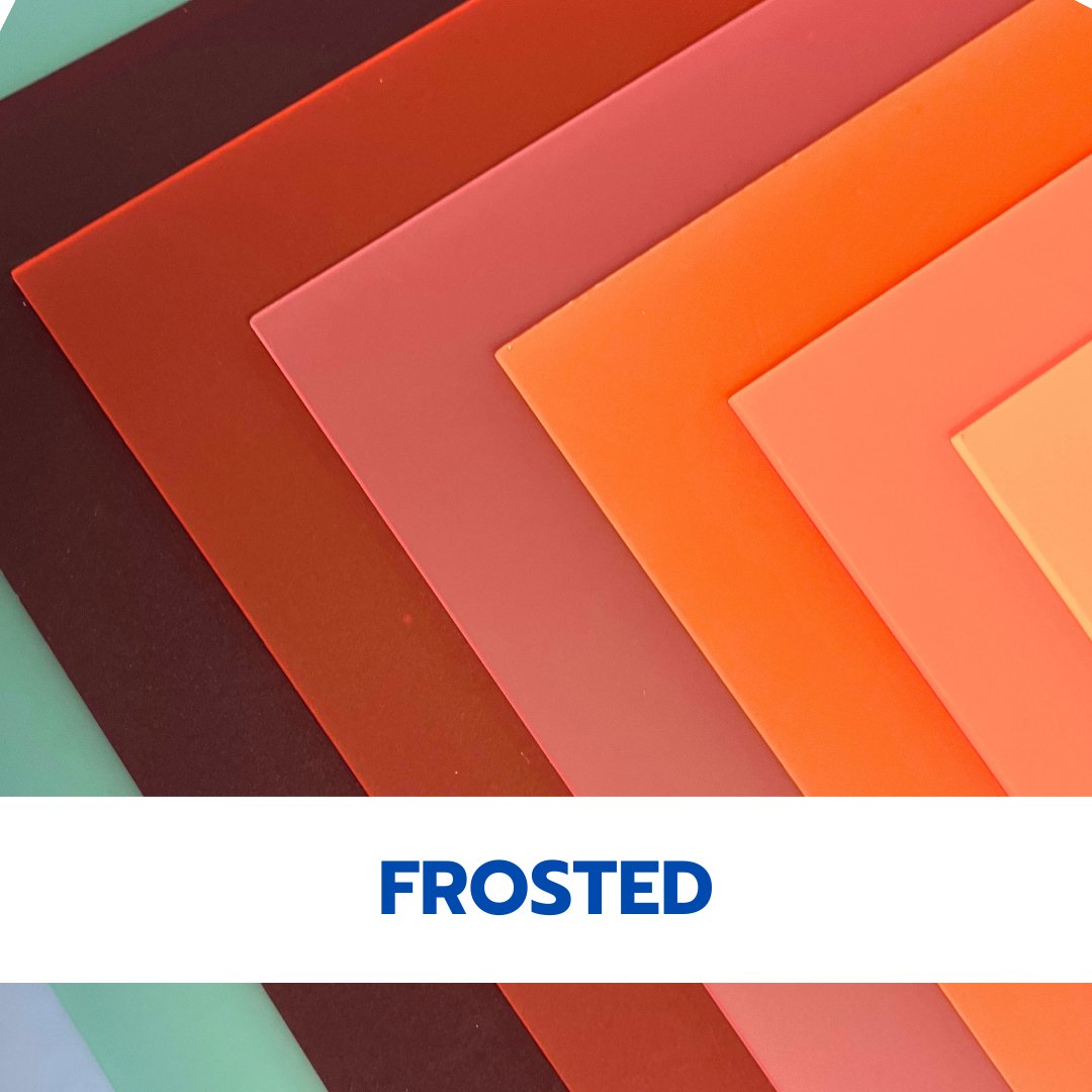 Frosted Cast Acrylic Sheets | 1/8" | 48" X 96" - 