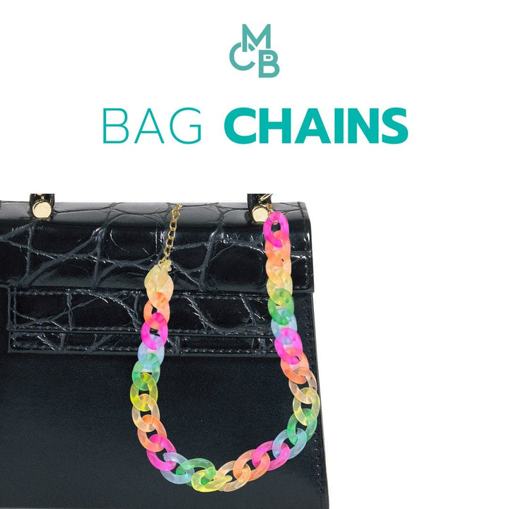 Frosted Fluorescent Acrylic Chain 21" | Bag Chain | Phone Chain - 