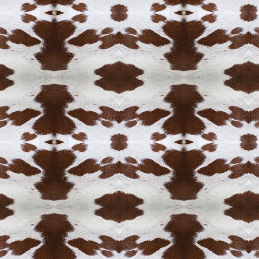 Hair on Cowhide 2 Pattern Acrylic Sheet - CMB Pattern Acrylic