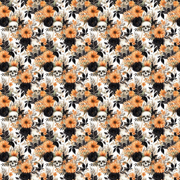 Hidden Skull Floral Pattern Acrylic Sheets - CMB Pattern Acrylic