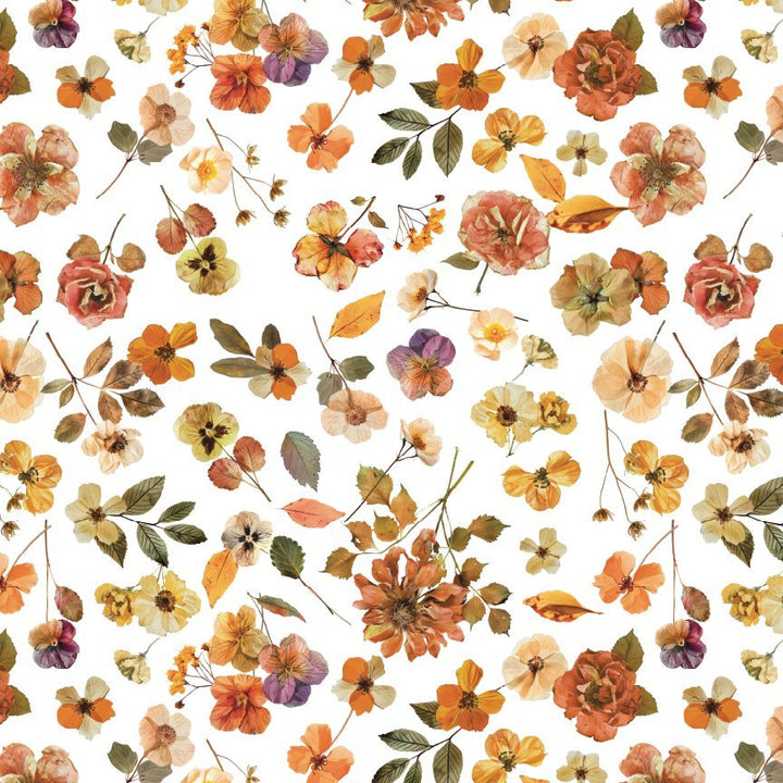 Itty Bitty Autumn Pressed Floral Pattern Acrylic Sheets - CMB Pattern Acrylic