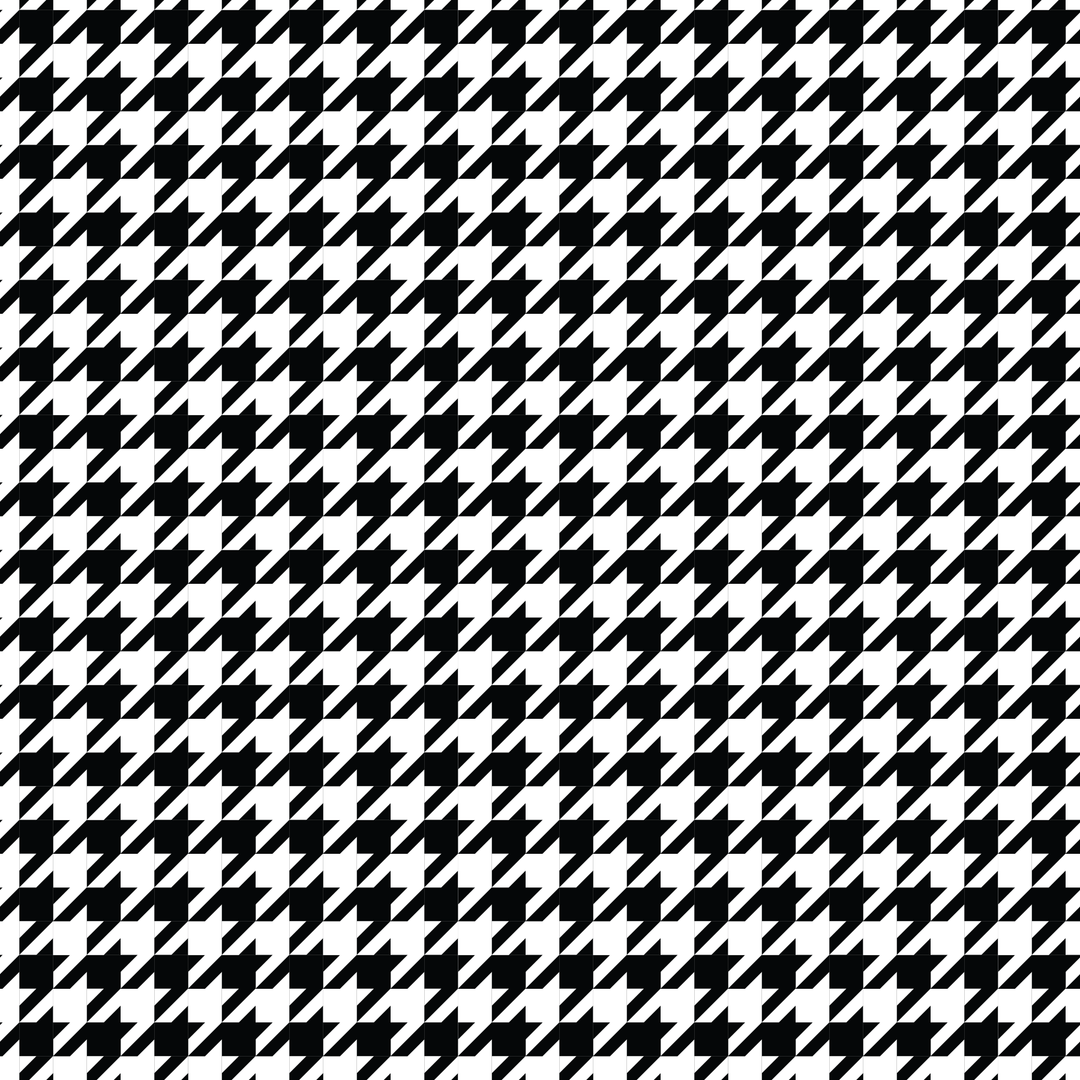 Itty Bitty Black & White Houndstooth Pattern Acrylic Sheets - CMB Pattern Acrylic