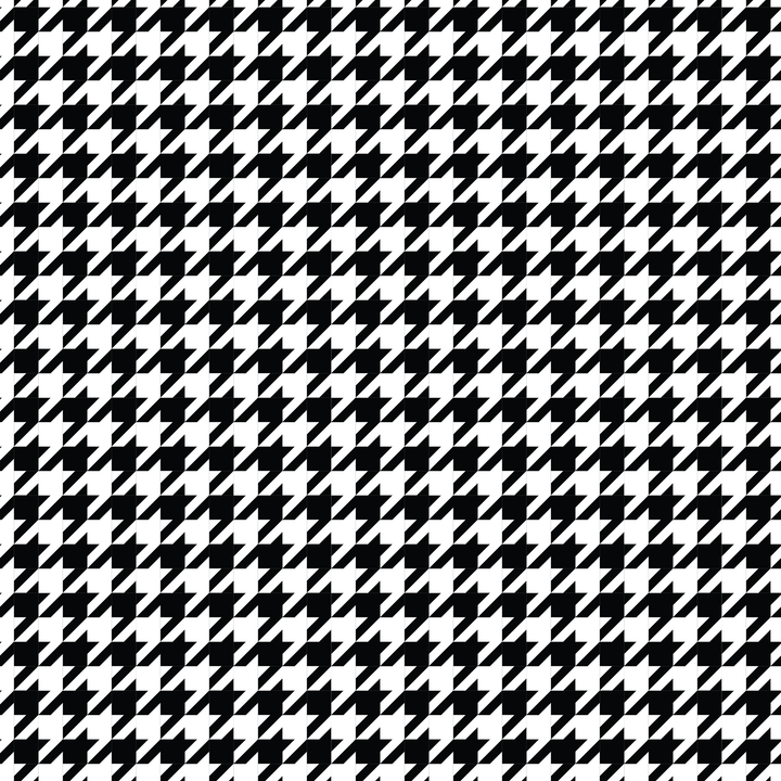 Itty Bitty Black & White Houndstooth Pattern Acrylic Sheets - CMB Pattern Acrylic