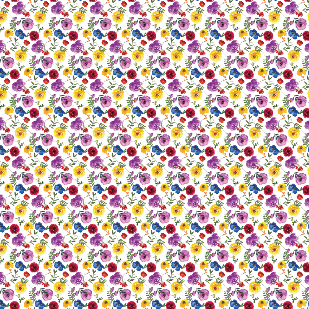 Itty Bitty Bold Flowers Pattern Acrylic Sheets - CMB Pattern Acrylic