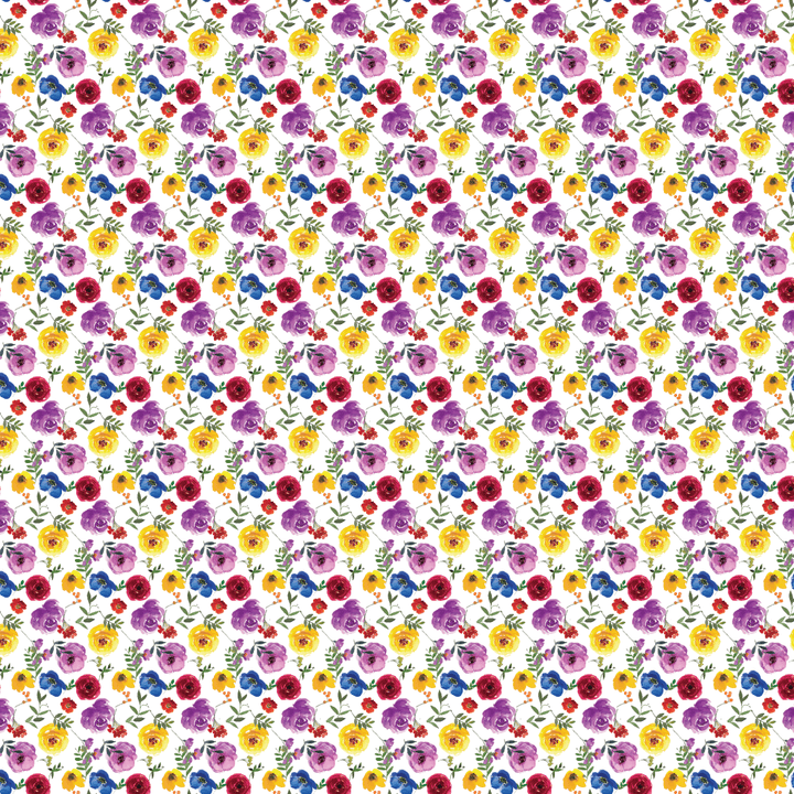 Itty Bitty Bold Flowers Pattern Acrylic Sheets - CMB Pattern Acrylic