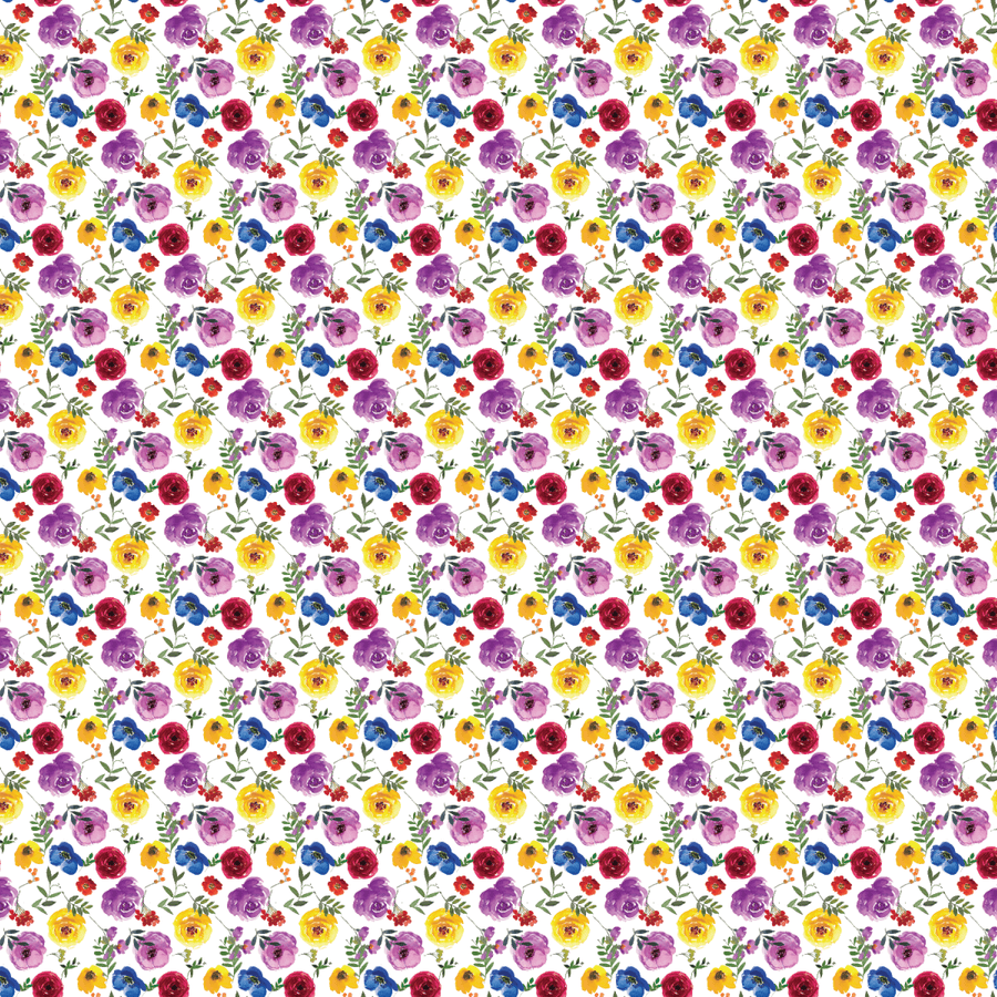 Itty Bitty Bold Flowers Pattern Acrylic Sheets - CMB Pattern Acrylic