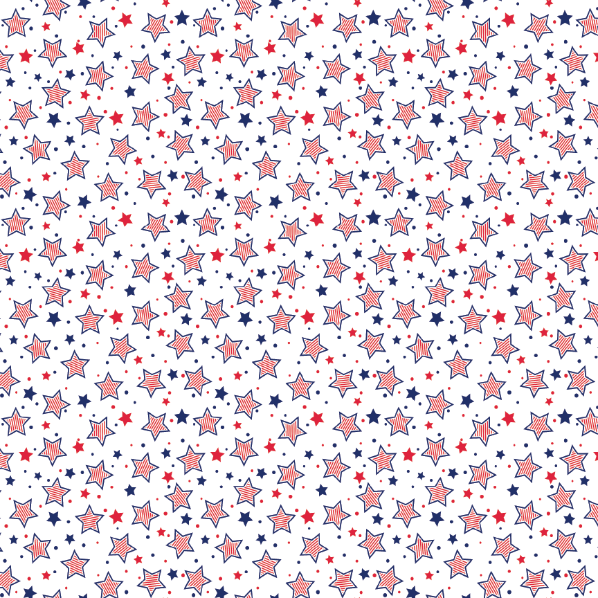 Itty Bitty July 4th Stars Pattern Acrylic Sheets - CMB Pattern Acrylic