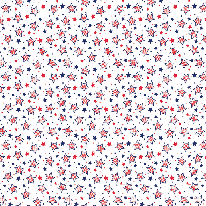 Itty Bitty July 4th Stars Pattern Acrylic Sheets - CMB Pattern Acrylic