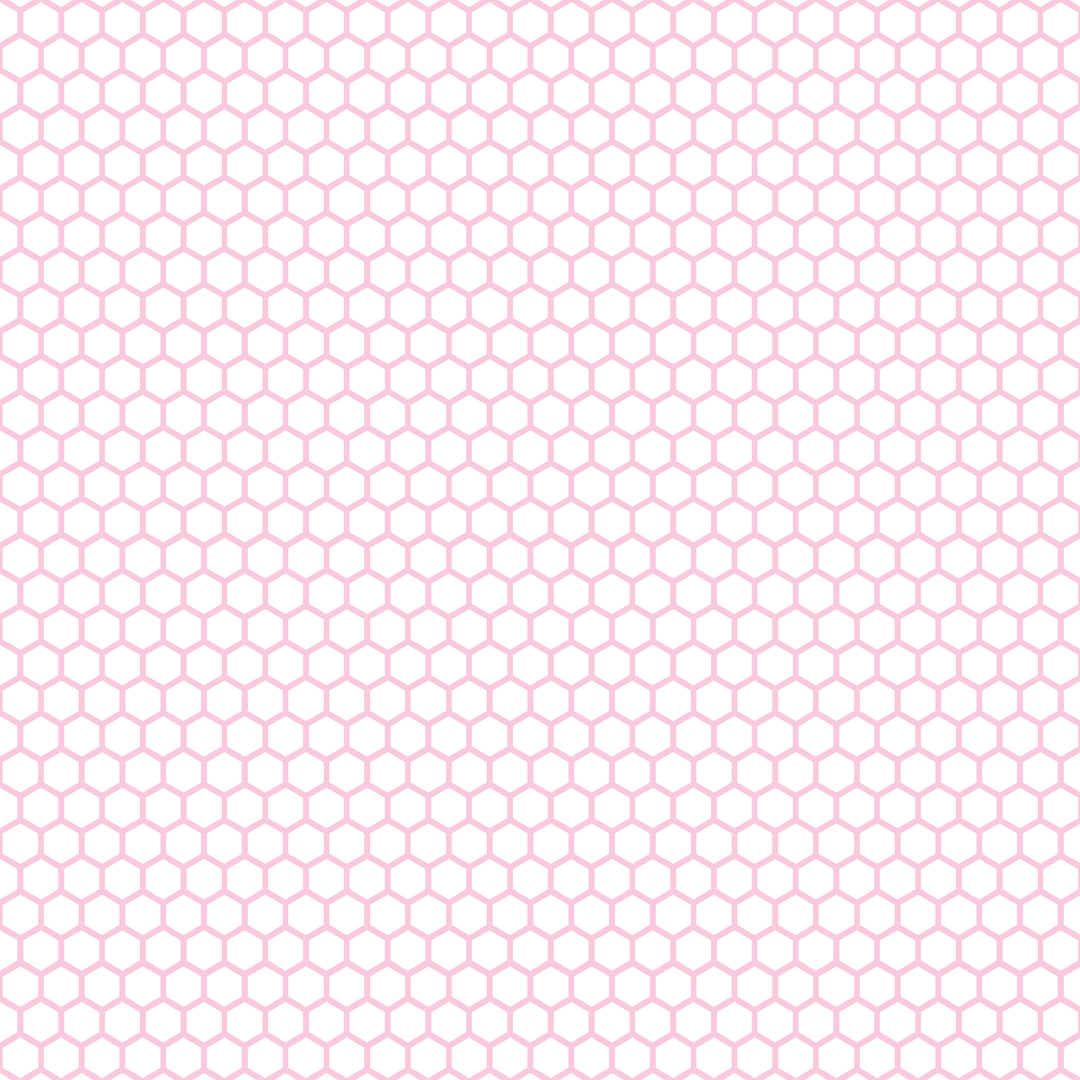 Itty Bitty Pastel Pink Honeycomb Pattern Acrylic Sheets - CMB Pattern Acrylic