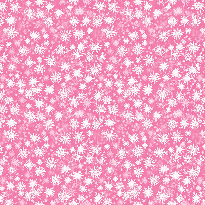 Itty Bitty Pink Snowflakes Pattern Acrylic Sheets - CMB Pattern Acrylic