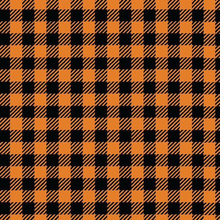 Itty Bitty Pumpkin Buffalo Plaid Pattern Acrylic Sheets - CMB Pattern Acrylic