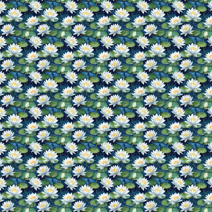 Lovely Water Lillies Pattern Acrylic Sheets - CMB Pattern Acrylic