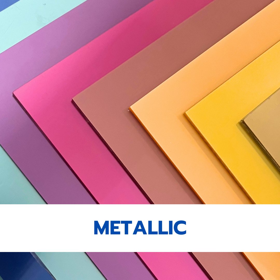 Metallic Cast Acrylic Sheets | 1/8" | 24" X 40" - 