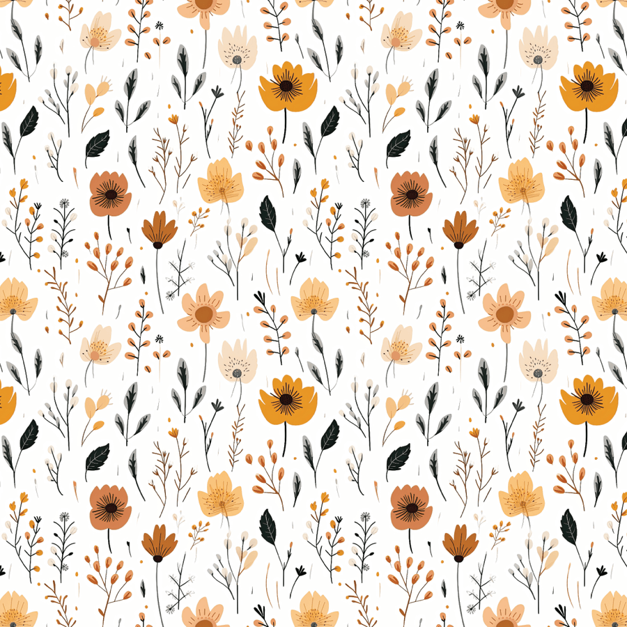 Minimal Boho Floral Pattern Acrylic Sheets - CMB Pattern Acrylic