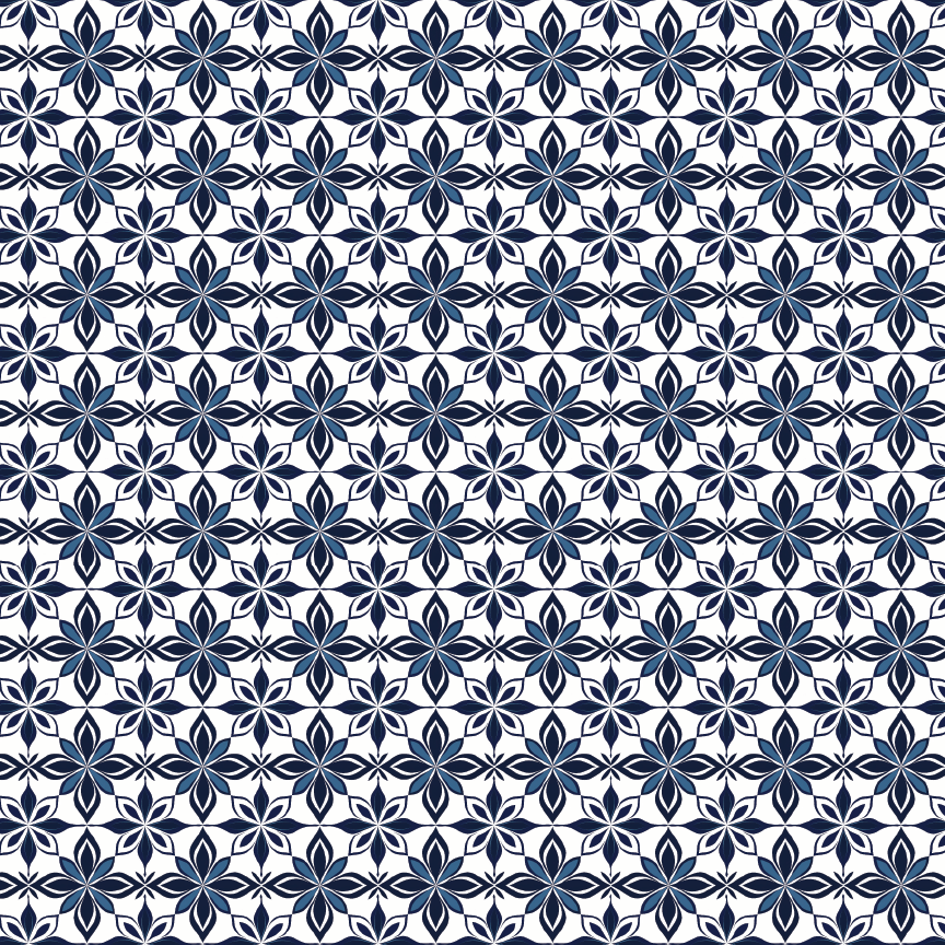 Navy Blue Tile Pattern Acrylic Sheets - CMB Pattern Acrylic