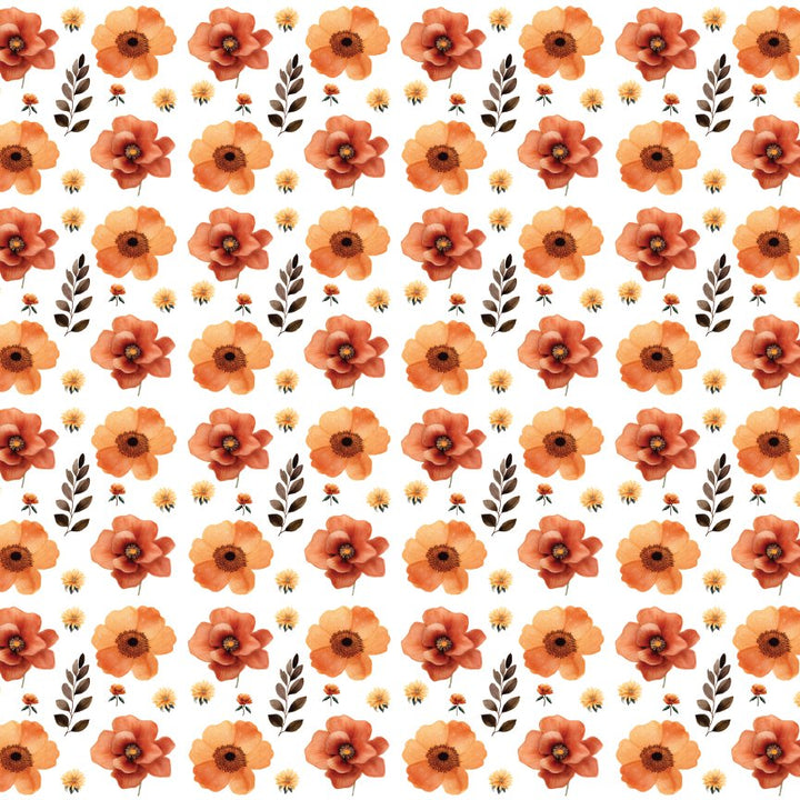 Orange Floral Pattern Acrylic Sheets - CMB Pattern Acrylic