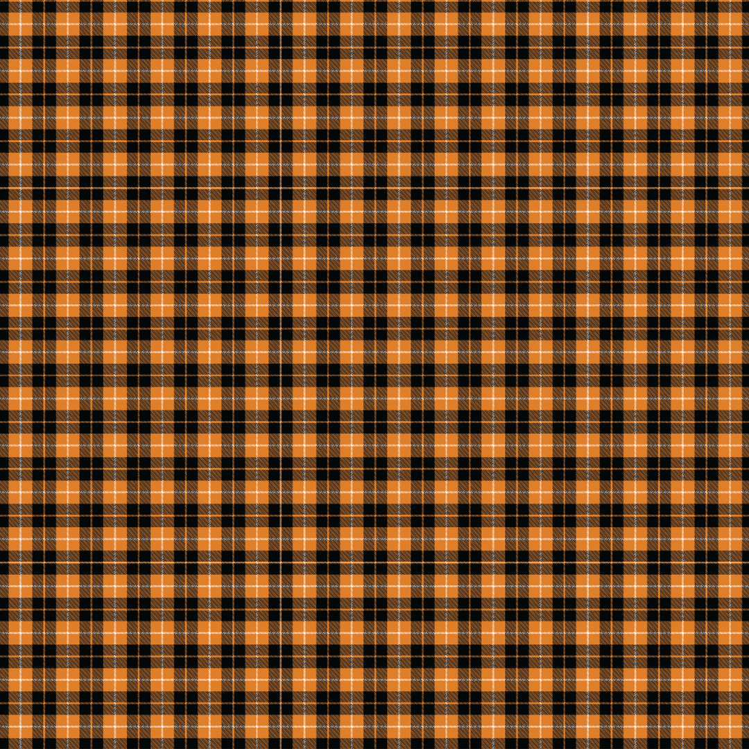 Orange Tartan Plaid Acrylic Sheets - CMB Pattern Acrylic