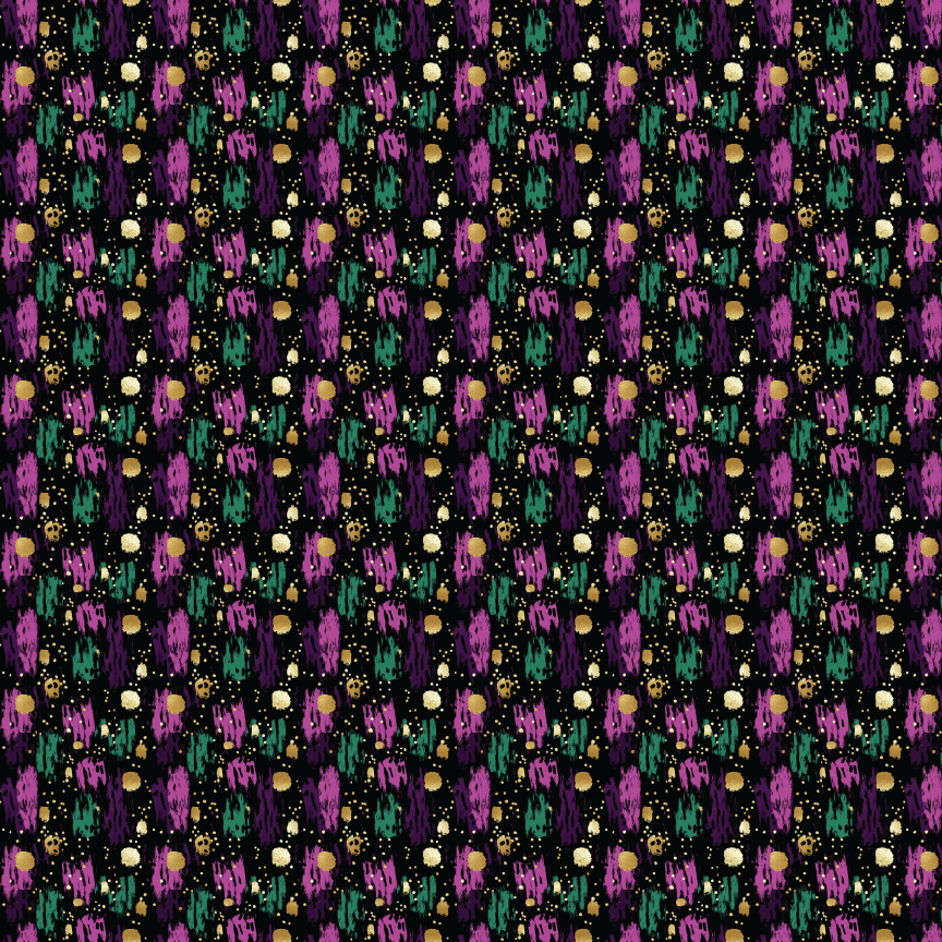 P0094 Mardi Gras Brushstrokes 1 Pattern Acrylic Sheets - CMB Pattern Acrylic