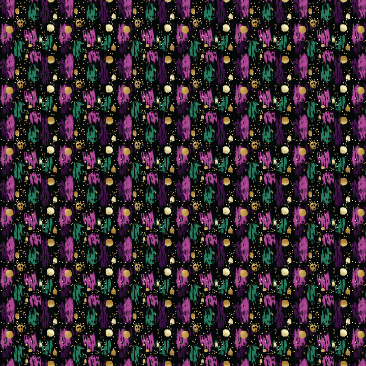 P0094 Mardi Gras Brushstrokes 1 Pattern Acrylic Sheets - CMB Pattern Acrylic