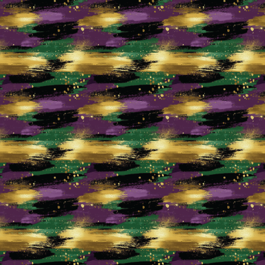 P0095 Mardi Gras Brushstrokes 2 Pattern Acrylic Sheets - CMB Pattern Acrylic