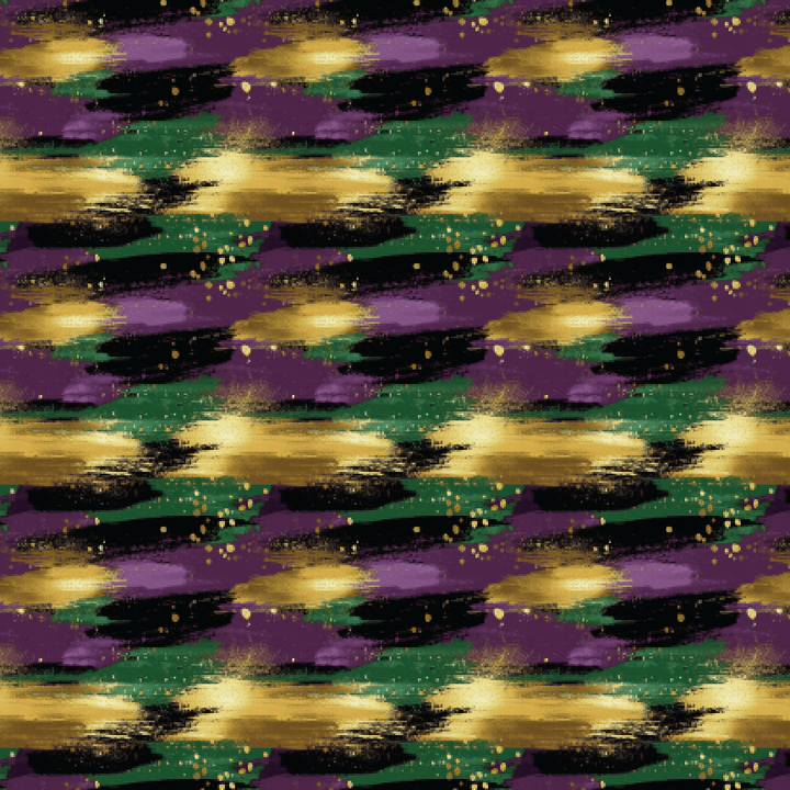 P0095 Mardi Gras Brushstrokes 2 Pattern Acrylic Sheets - CMB Pattern Acrylic