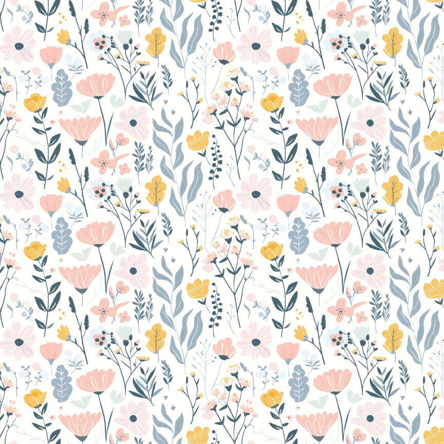 Pastel Floral Pattern Acrylic Sheets - CMB Pattern Acrylic