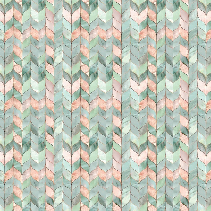 Pastel Green Sea Chevron Pattern Acrylic Sheets - CMB Pattern Acrylic