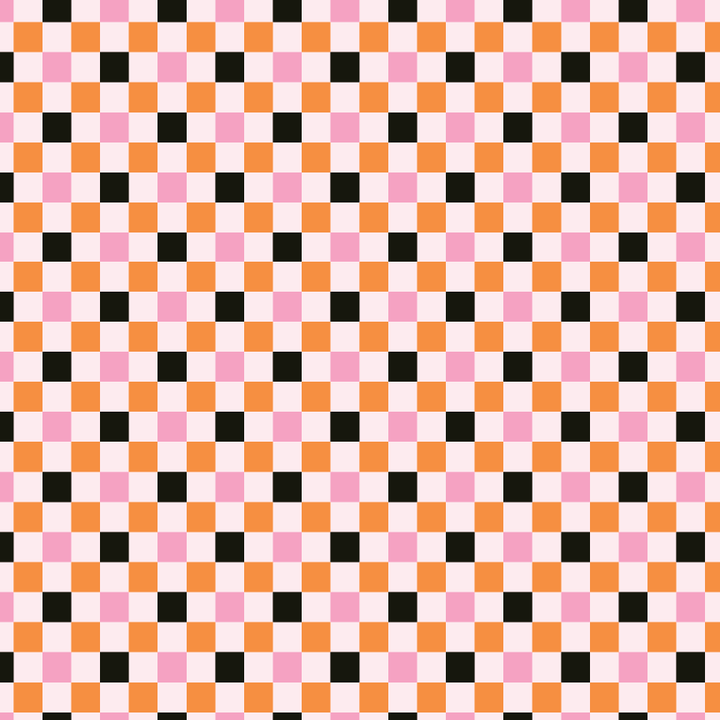 Pastel Halloween Checkered Pattern Acrylic Sheets - CMB Pattern Acrylic