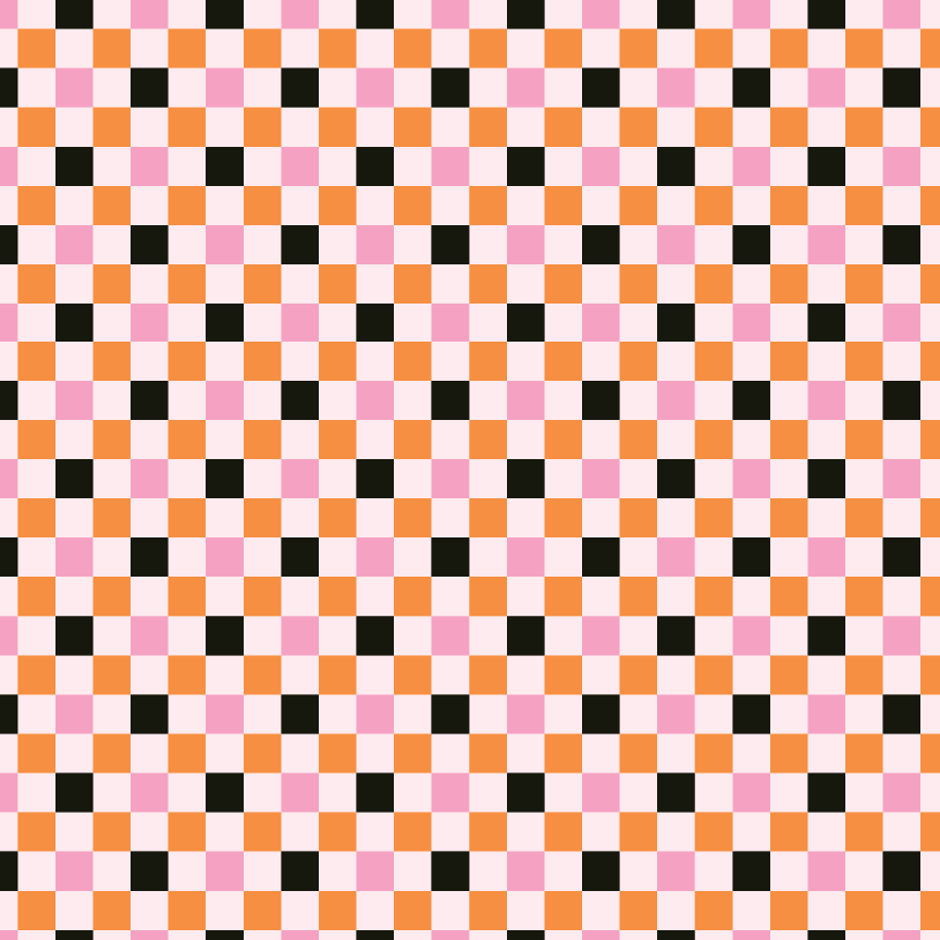 Pastel Halloween Checkered Pattern Acrylic Sheets - CMB Pattern Acrylic