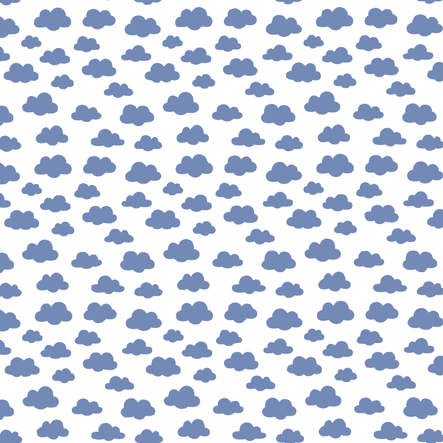 Periwinkle Clouds Pattern Acrylic Sheets - CMB Pattern Acrylic