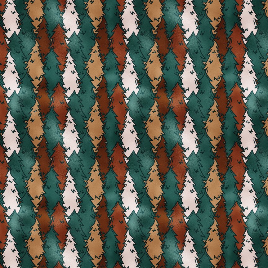 Pine Tree Forest Pattern Acrylic Sheets - CMB Pattern Acrylic