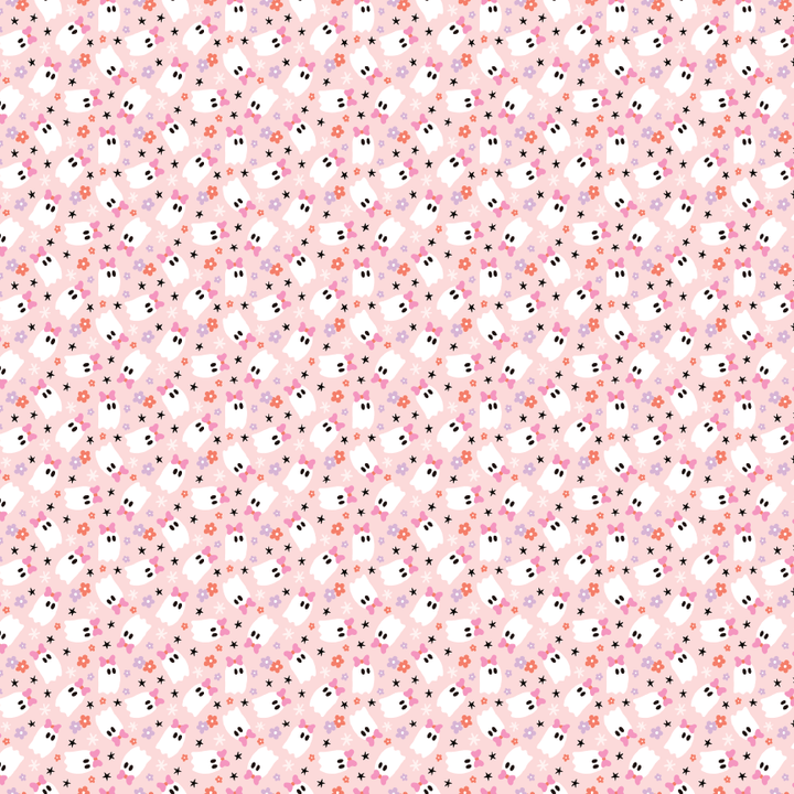 Pink Bow Ghosties Acrylic Sheets - CMB Pattern Acrylic