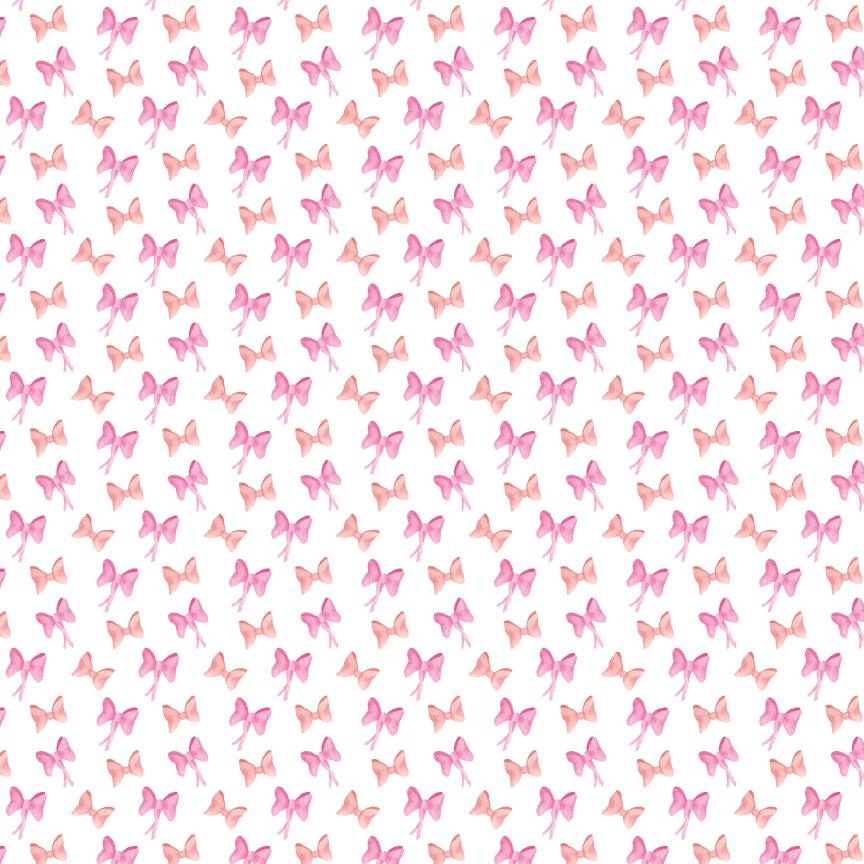 Pink Coquette Bows Pattern Acrylic Sheets - CMB Pattern Acrylic