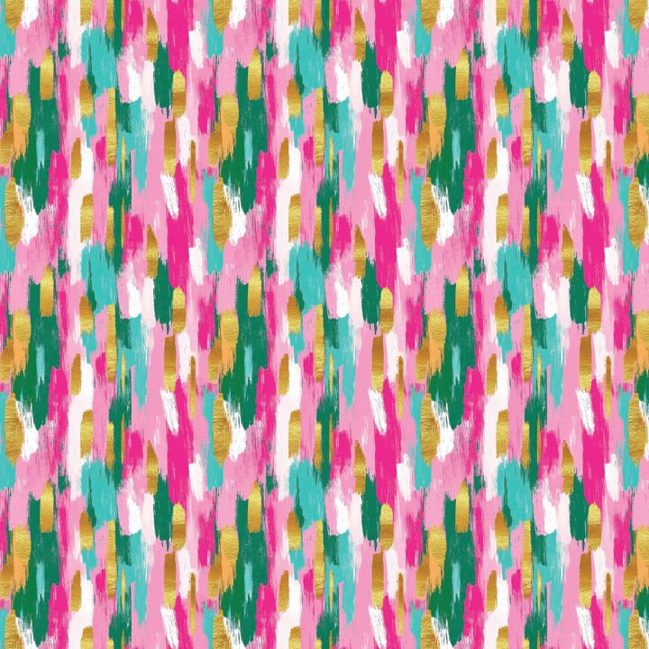 Pink Mint Green Brushstrokes Pattern Acrylic Sheets - CMB Pattern Acrylic