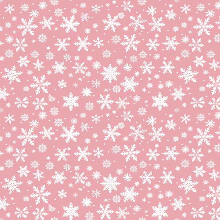 Pink & White Snowflakes Pattern Acrylic Sheets - CMB Pattern Acrylic