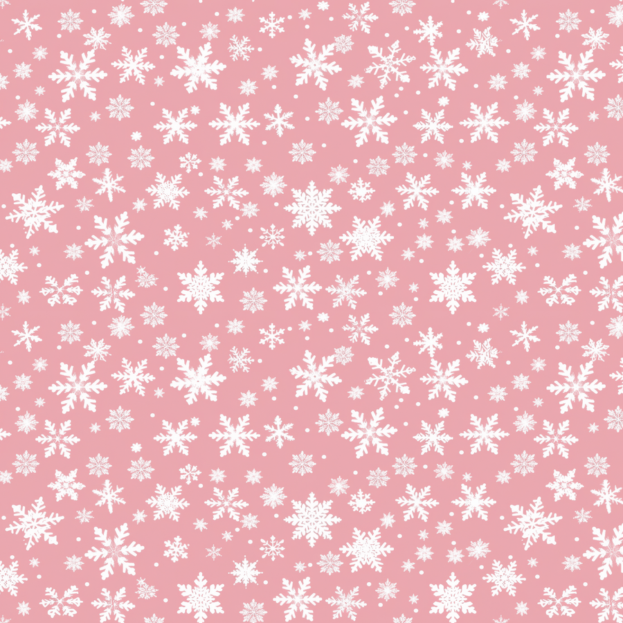 Pink & White Snowflakes Pattern Acrylic Sheets - CMB Pattern Acrylic