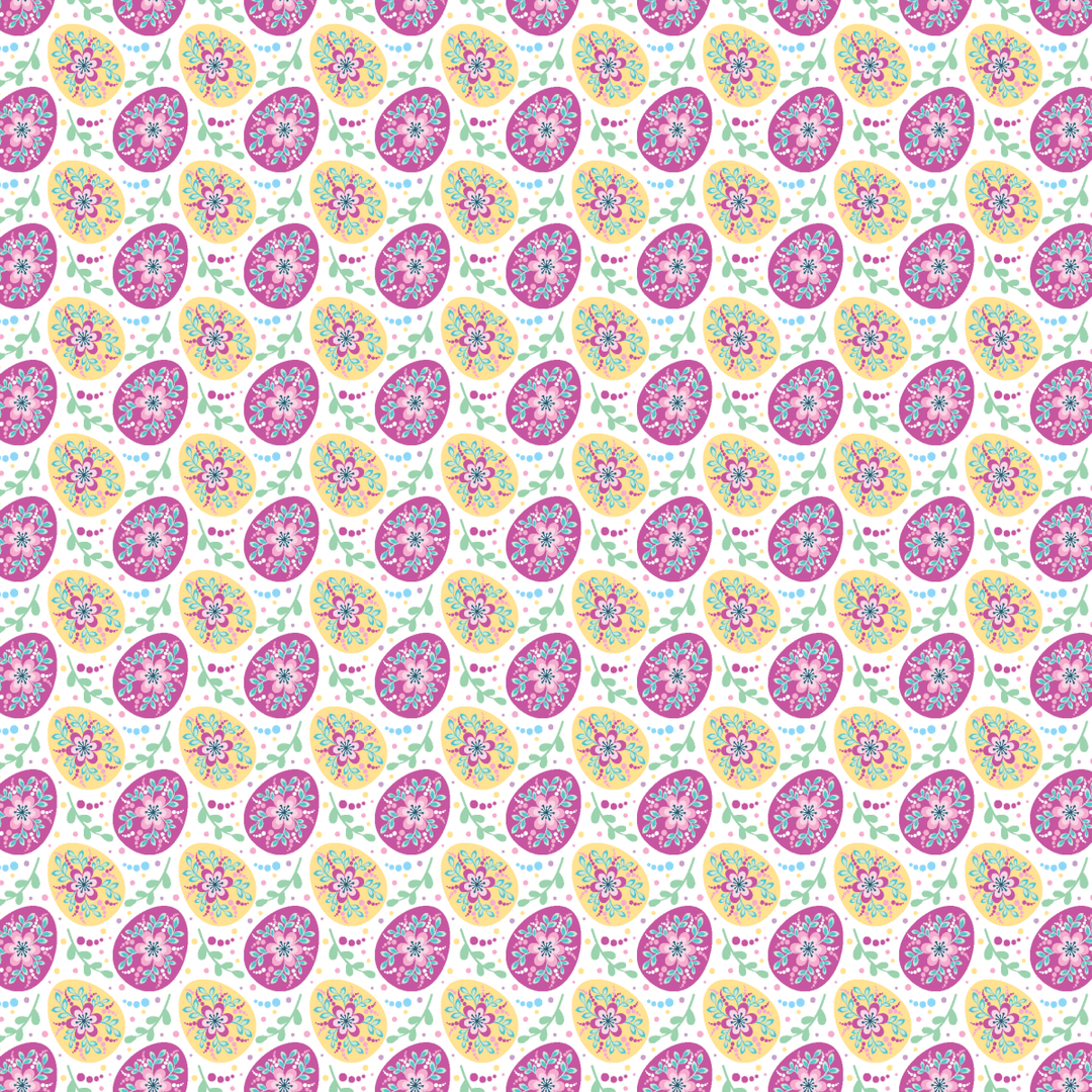 Pink & Yellow Eggs Pattern Acrylic Sheets - CMB Pattern Acrylic