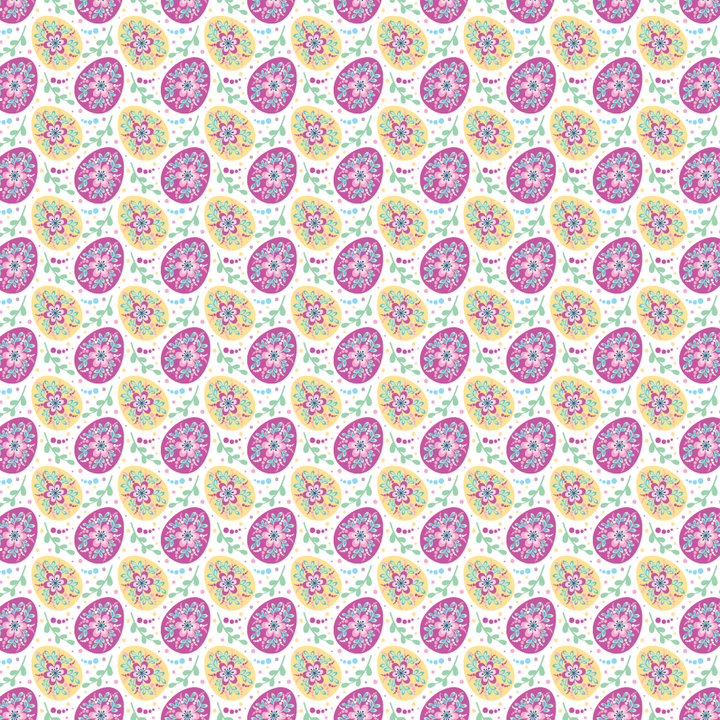 Pink & Yellow Eggs Pattern Acrylic Sheets - CMB Pattern Acrylic