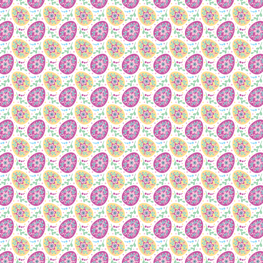 Pink & Yellow Eggs Pattern Acrylic Sheets - CMB Pattern Acrylic