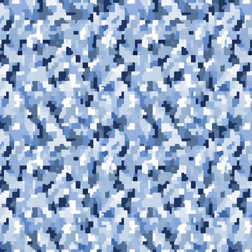 Pixelated Blue Camo Pattern Acrylic Sheets - CMB Pattern Acrylic