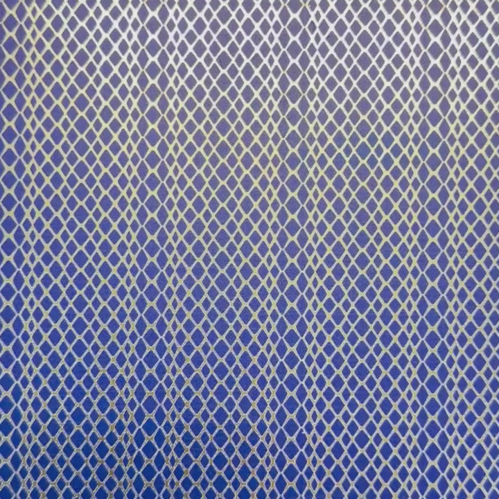 Blue Snakeskin on Champagne Metallic Pattern Acrylic Sheet CMB PRESTIGE PATTERNS