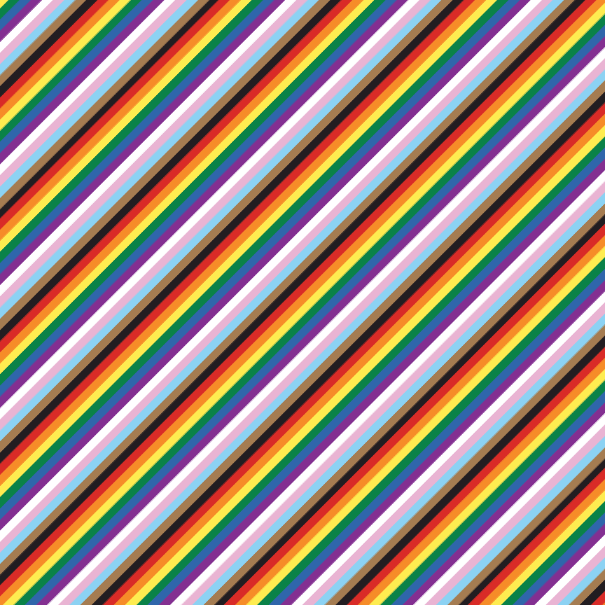 Pride Flag Inclusive Diagonal Acrylic Sheets - CMB Pattern Acrylic