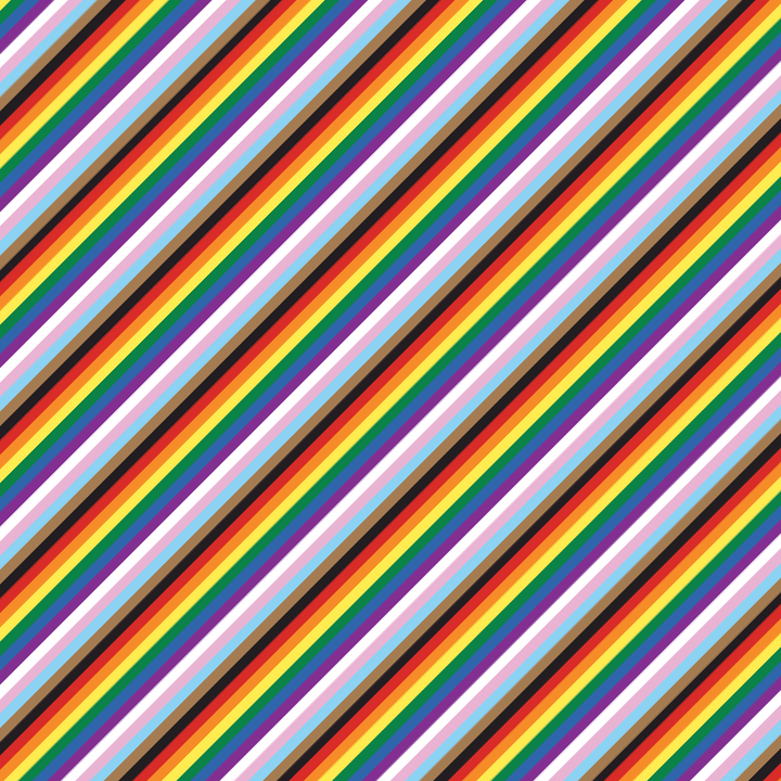 Pride Flag Inclusive Diagonal Acrylic Sheets - CMB Pattern Acrylic