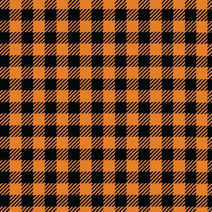 Pumpkin Buffalo Plaid Pattern Acrylic Sheets - CMB Pattern Acrylic